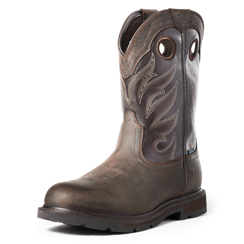 ARIAT INTERNATIONAL, INC. Boots Ariat Men's Groundwork Dark Brown Waterproof Work Boots 10035965