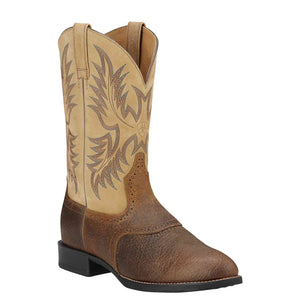 ARIAT INTERNATIONAL, INC. Boots Ariat Men's Tumbled Brown Heritage Stockman Western Boots 10002247