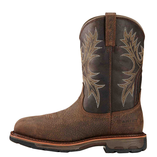 ARIAT INTERNATIONAL, INC. Boots Ariat Men's WorkHog H20 Bruin Brown Waterproof Composite Toe Work Boots 10017420