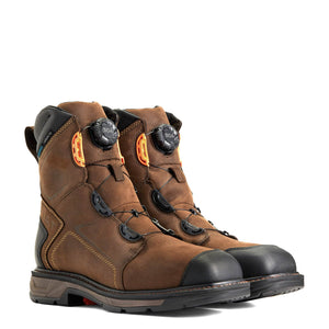ARIAT INTERNATIONAL, INC. Boots Ariat Men's Workhog XT 8" BOA® Chocolate Brown Waterproof Carbon Toe Work Boots 10038922
