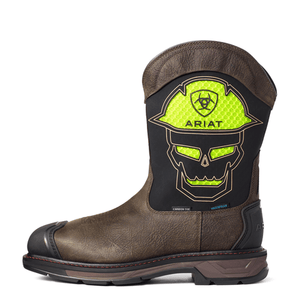 ARIAT INTERNATIONAL, INC. Boots Ariat Men's WorkHog XT VentTEK Iron Coffee Bold Waterproof Carbon Toe Work Boots 10035881
