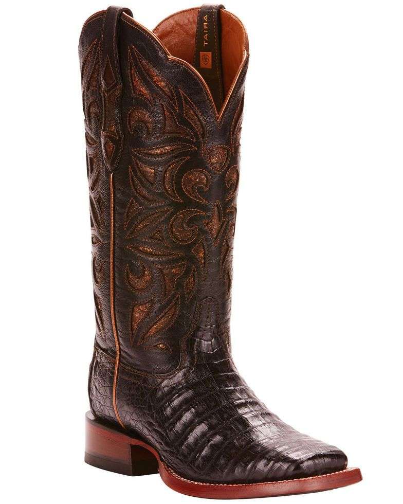 ARIAT INTERNATIONAL, INC. Boots Ariat Women's Carmencita Black Caiman Belly Cowgirl Boots - 10025018