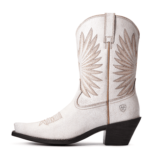 ARIAT INTERNATIONAL, INC. Boots Ariat Women's Goldie Distressed White Western Booties 10033887