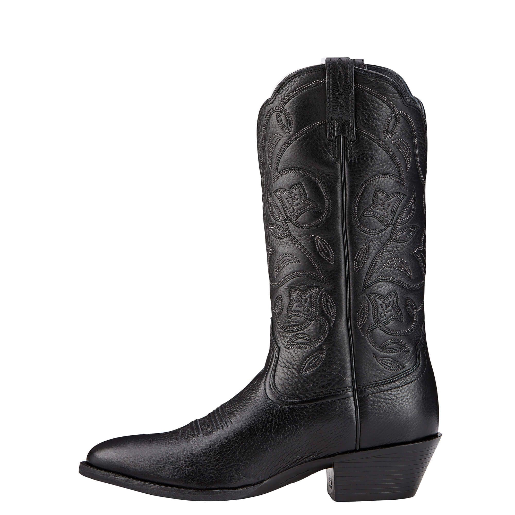 Ariat Women's Heritage Black R Toe Cowgirl Boots 10001 Russell's Western Inc.