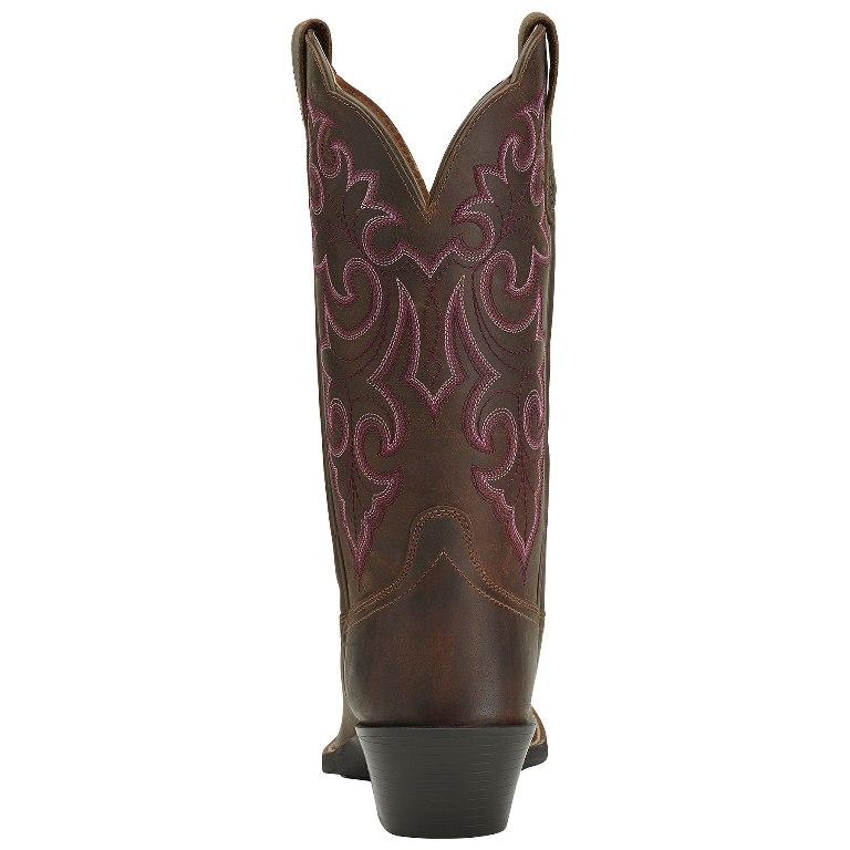 ARIAT INTERNATIONAL, INC. Boots Ariat Women's Powder Brown Round Up Square Toe Western Cowgirl Boots 10014172