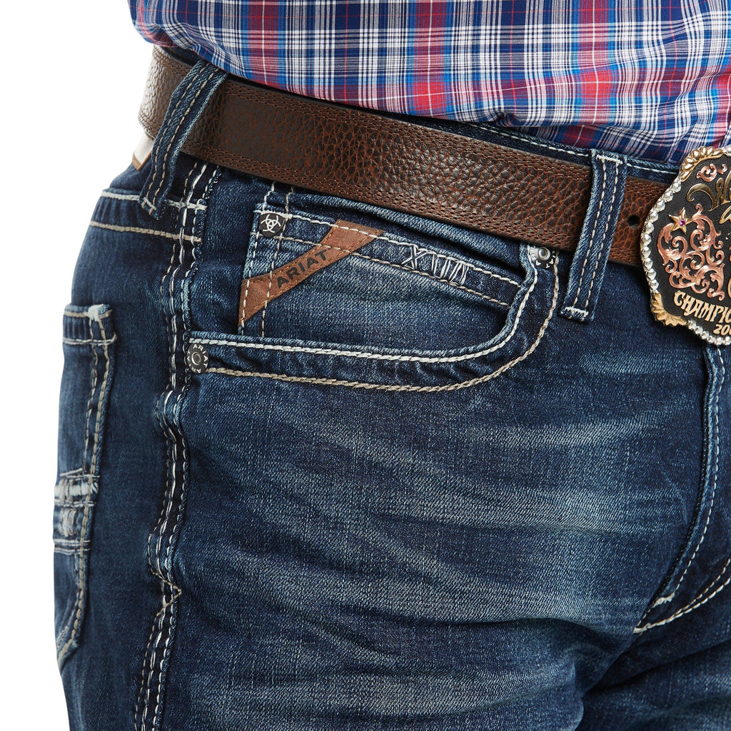 ARIAT INTERNATIONAL, INC. Jeans Ariat Men's M4 Turnout Low rise Stretch Adkins Boot Cut Jeans 10021767