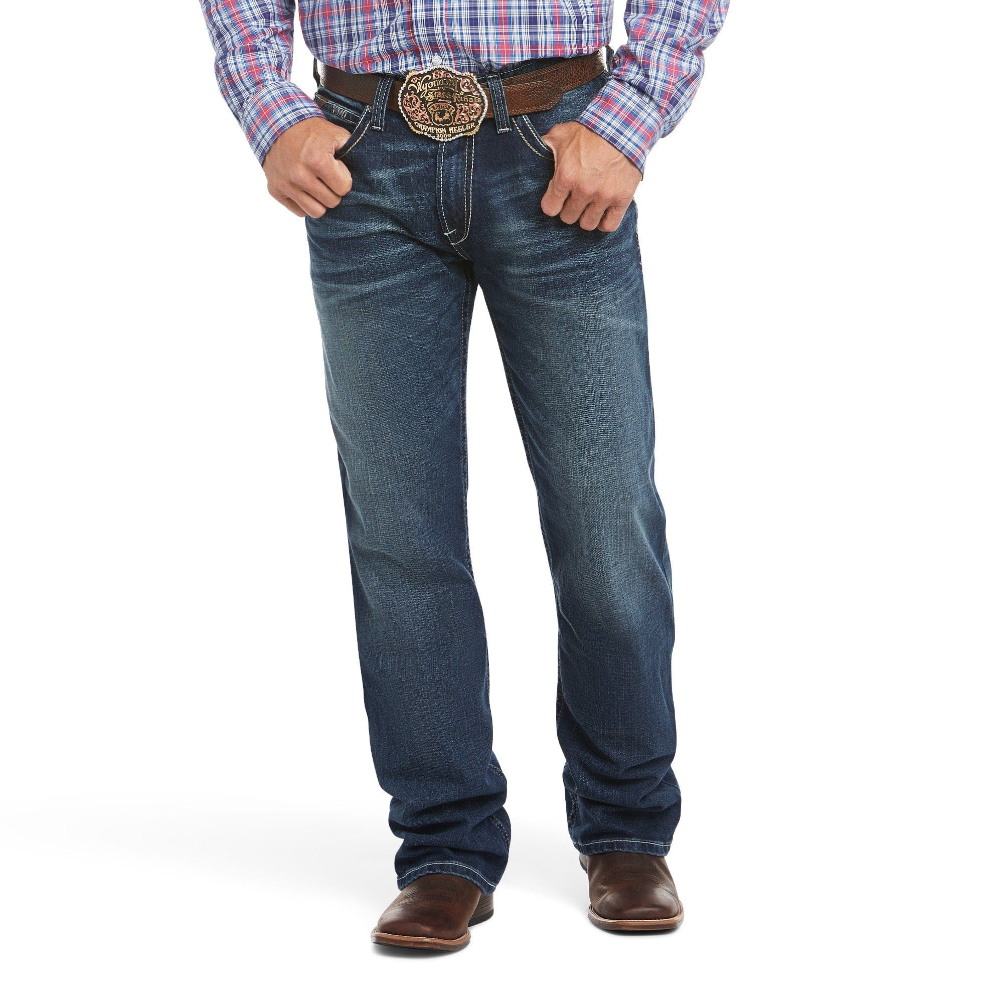 forbandelse Grønthandler mønster Ariat Men's M4 Turnout Low rise Stretch Adkins Boot Cut Jeans 10021767 -  Russell's Western Wear, Inc.
