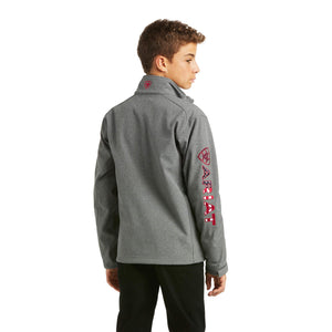 ARIAT INTERNATIONAL, INC. Outerwear Ariat Kids Logo 2.0 Charcoal Americana Softshell Jacket 10037366