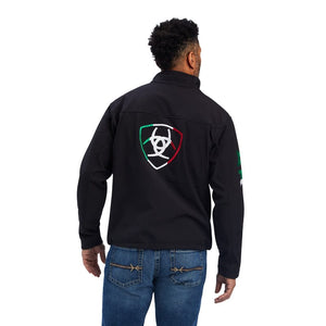 ARIAT INTERNATIONAL, INC. Outerwear Ariat Men's New Team Mexico Flag Softshell Brand Jacket 10043055