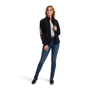 ARIAT INTERNATIONAL, INC. Outerwear Ariat Women's Classic Team Mexico Flag Softshell Brand Jacket 10043057