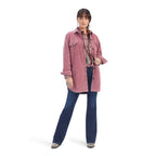ARIAT INTERNATIONAL, INC. Outerwear Ariat Women's On the Run Nostalgia Rose Shacket Shirt Jacket 10041662