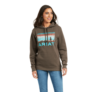 ARIAT INTERNATIONAL, INC. Outerwear Ariat Women's REAL Arm Logo Banyan Bark Hoodie - 10037581