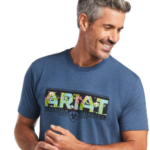 ARIAT INTERNATIONAL, INC. Shirts Ariat Men's Hibiscus Blue Heather Shirt 10039934