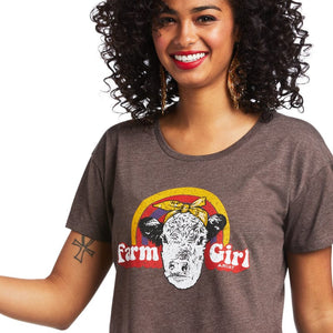 ARIAT INTERNATIONAL, INC. Shirts Ariat Women's Hereford Brown Heather T-Shirt 10039978