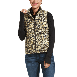 ARIAT INTERNATIONAL, INC. Shirts Ariat Women's Ideal 3.0 Cheetah Print Down Vest 10032685