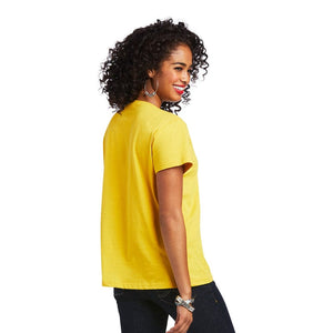 ARIAT INTERNATIONAL, INC. Shirts Ariat Women's REAL Kinship Spicy Mustard Tee 10039528
