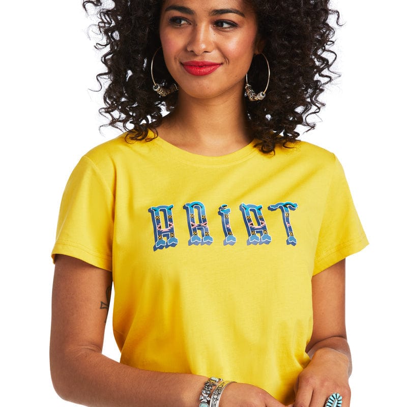 ARIAT INTERNATIONAL, INC. Shirts Ariat Women's REAL Kinship Spicy Mustard Tee 10039528