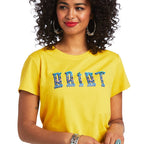 ARIAT INTERNATIONAL, INC. Shirts Ariat Women's REAL Kinship Spicy Mustard Tee 10039528