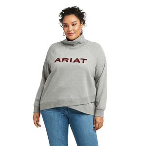ARIAT INTERNATIONAL, INC. Shirts Ariat Women's REAL Sequin Heather Grey Sweatshirt - 10037572