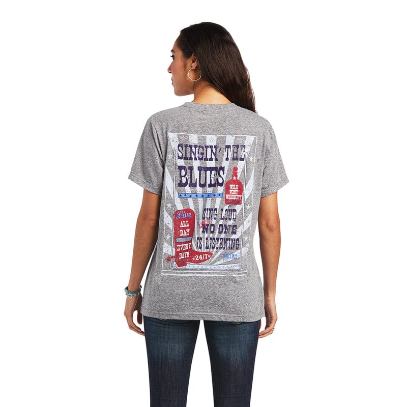 ARIAT INTERNATIONAL, INC. Shirts Ariat Women's Singing the Blues Tee 10040511