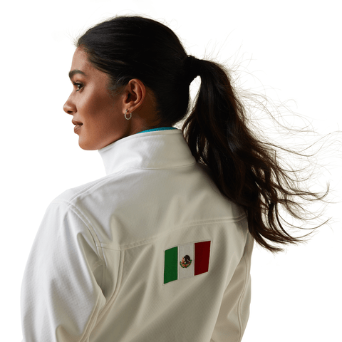Ariat Women's Classic Team White Softshell Mexico Jacket 10043548