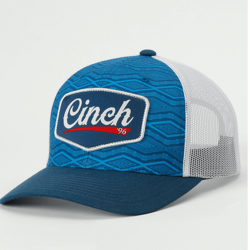 Cinch Hats Cinch Men's Blue Logo Trucker Ball Cap