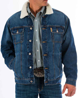 Cinch Outerwear Cinch Men's Concealed Carry Fleece Lined Denim Jacket MWJ1074001