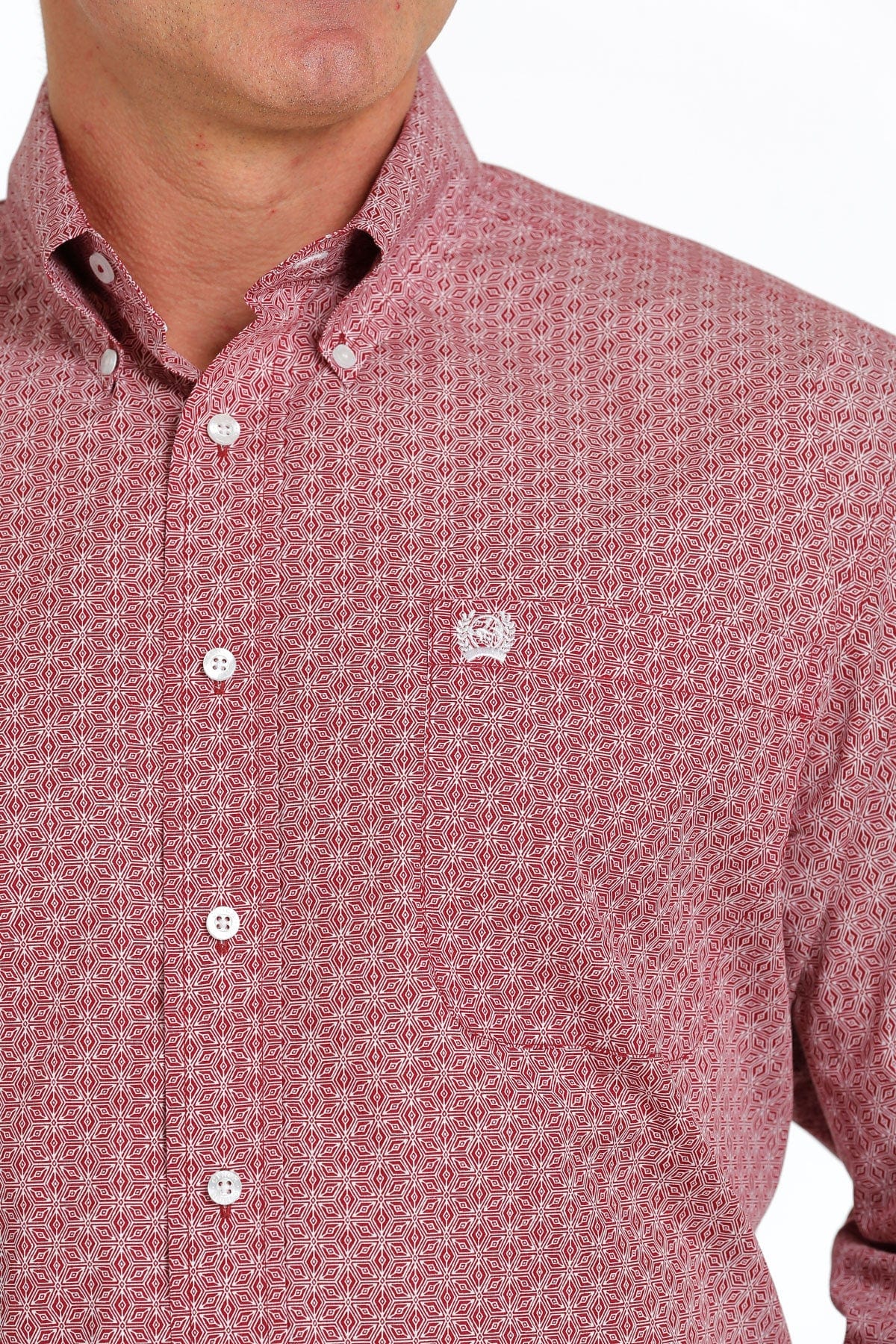 Cinch Men's Floral Geometric Print Brown Long Sleeve Button Down Weste -  Russell's Western Wear, Inc.