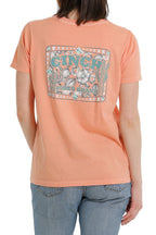 CINCH Shirts Cinch Women's  Rodeo Brand Coral Tee MSK7901001