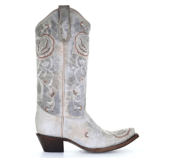 Circle g floral clearance embroidered boots