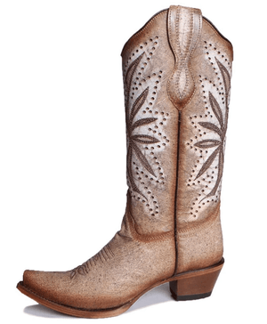 CORRAL BOOTS Boots Circle G Women's Straw Laser Embroidery Cowgirl Boots L2002