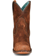 CORRAL BOOTS Boots Corral Women's Brown Lamb Snip Toe Ankle Boot - A4171