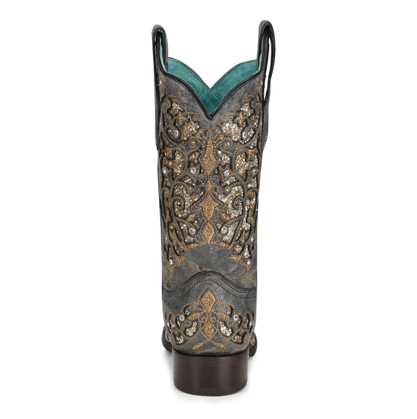Womens cowboy boots 2025 with turquoise inlay