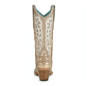 CORRAL BOOTS Boots Corral Women's Gold Bone Overlay Western Boots C3895
