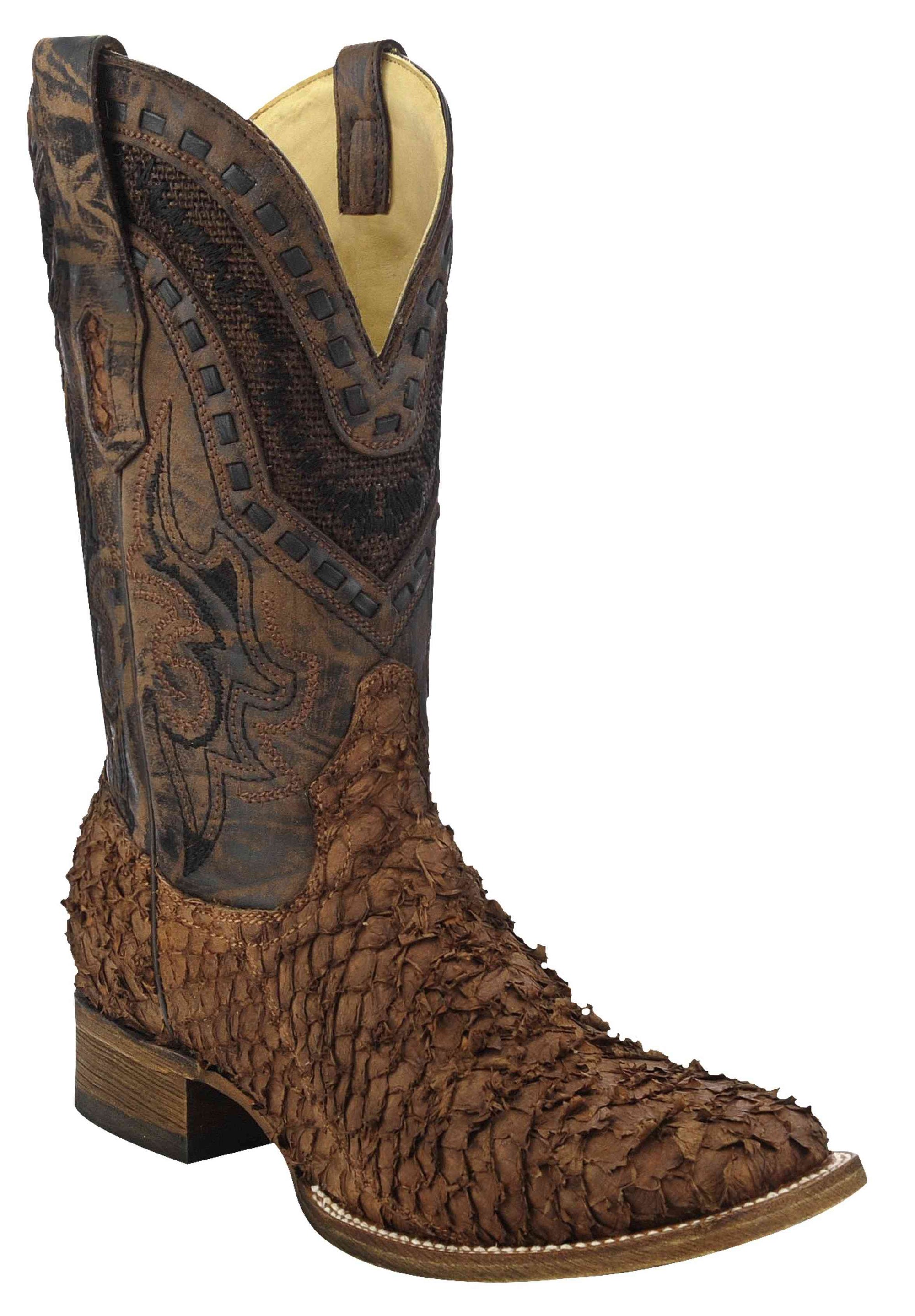 Corral Boots Corral Men's Gnarly Fish Square Toe Cowboy Boots A3086