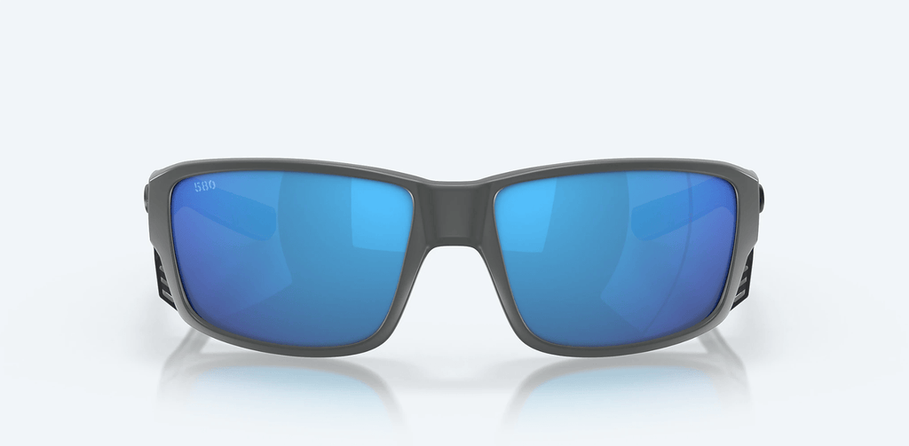 COSTA DEL MAR Sunglasses Gray / Blue Mirror Costa Del Mar Tuna Alley Pro Gray Frame/Blue Mirror Lens Sunglasses