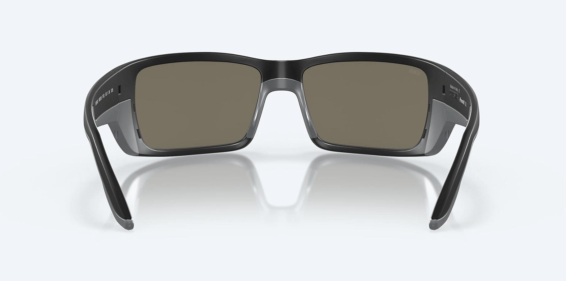 Cost Del Mar Permit Matte Black Frame Blue Mirror Lens Sunglasses Russell s Western Wear Inc