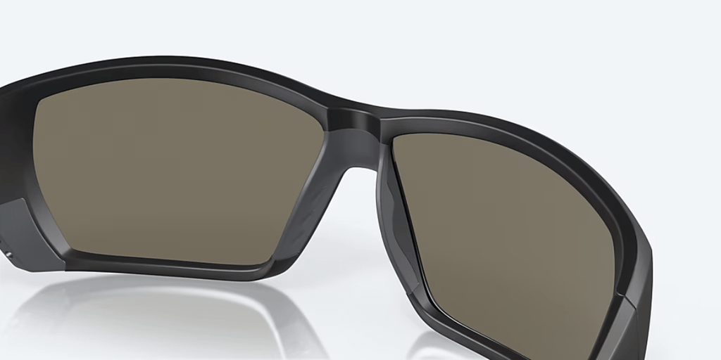 COSTA DEL MAR Sunglasses Matte Black / Blue Mirror Cost Del Mar Tuna Alley Matte Black/Blue Mirror Sunglasses