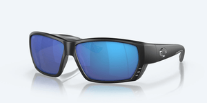COSTA DEL MAR Sunglasses Matte Black / Blue Mirror Cost Del Mar Tuna Alley Matte Black/Blue Mirror Sunglasses