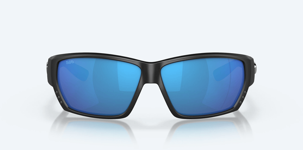 COSTA DEL MAR Sunglasses Matte Black / Blue Mirror Cost Del Mar Tuna Alley Matte Black/Blue Mirror Sunglasses