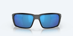 COSTA DEL MAR Sunglasses Matte Black / Blue Mirror Costa Del Mar Fantail Pro Matte Black Frame/Blue Mirror Lens Sunglasses