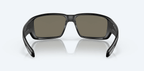 COSTA DEL MAR Sunglasses Matte Black / Blue Mirror Costa Del Mar Fantail Pro Matte Black Frame/Blue Mirror Lens Sunglasses