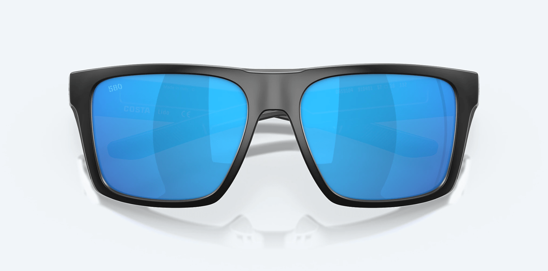 Costa Del Mar Lido Sunglasses, Black/Blue Mirror