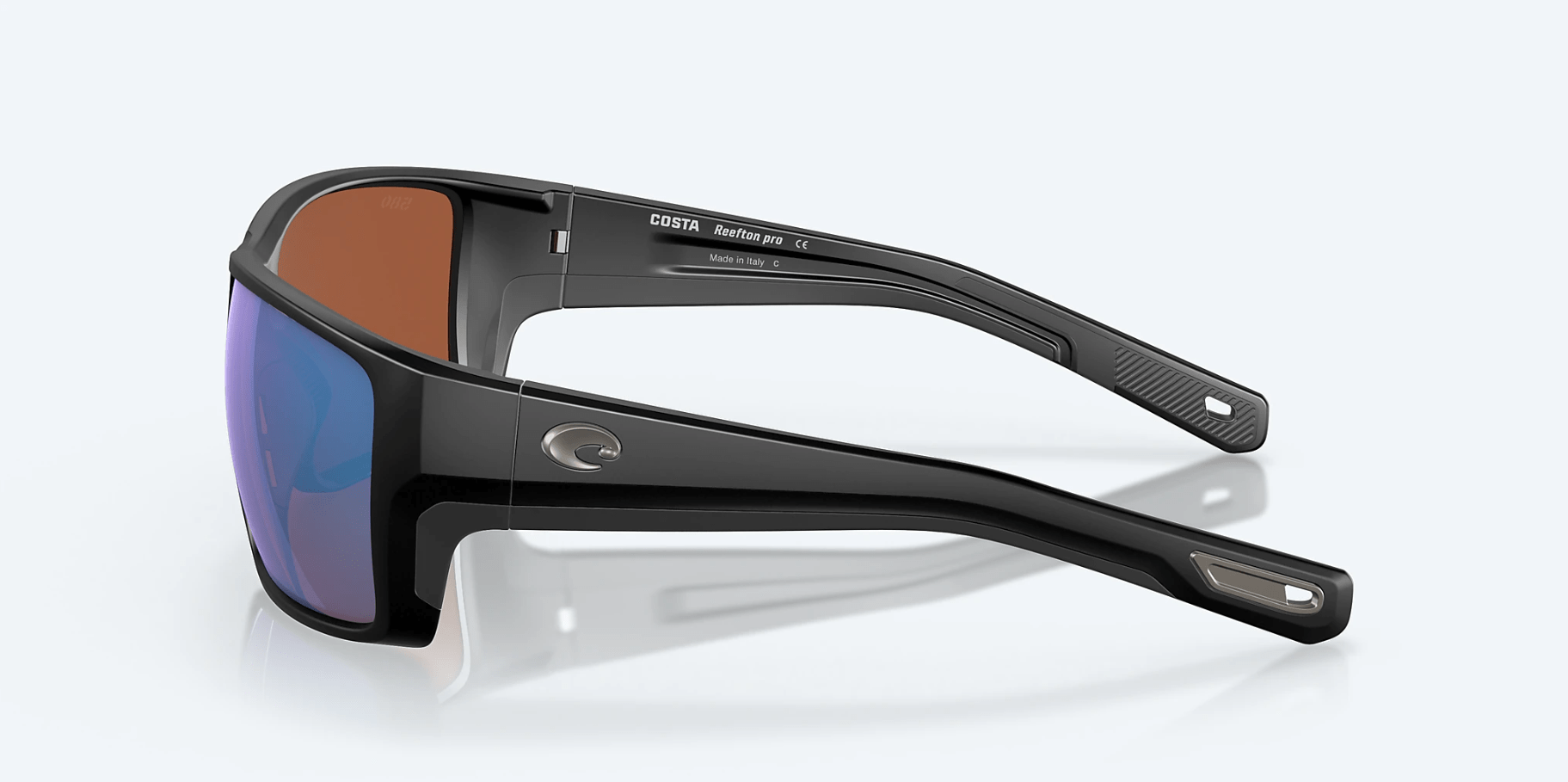 Costa Del Mar Reefton Pro Sunglasses - Black / Green Mirror 580G