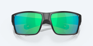 COSTA DEL MAR Sunglasses Matte Black / Green Mirror Costa Del Mar Reefton Pro Matte Black/Green Mirror Polarized Sunglasses