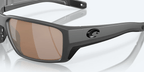 COSTA DEL MAR Sunglasses Matte Gray / Copper Silver Mirror Costa Del Mar Fantail Pro Matte Gray/Copper Silver Mirror Lens Sunglasses