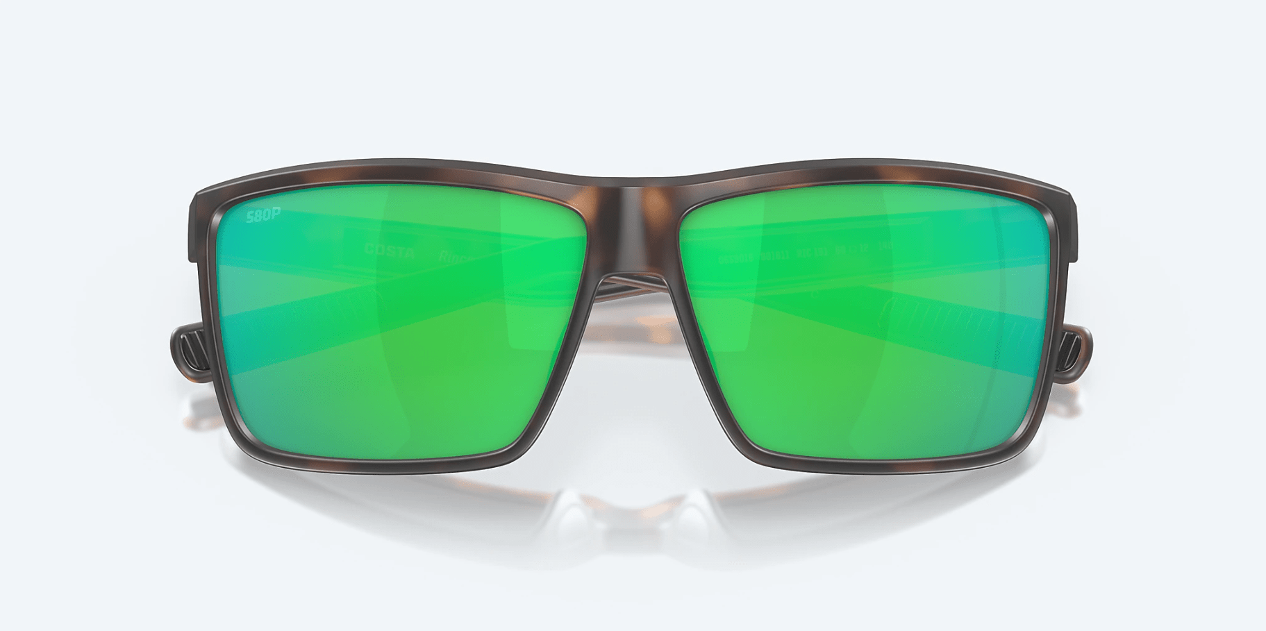 Costa Del Mar Rinconcito Matte Wear, Western Mirror Tortoise Russell\'s Sunglasses - Frame/Green