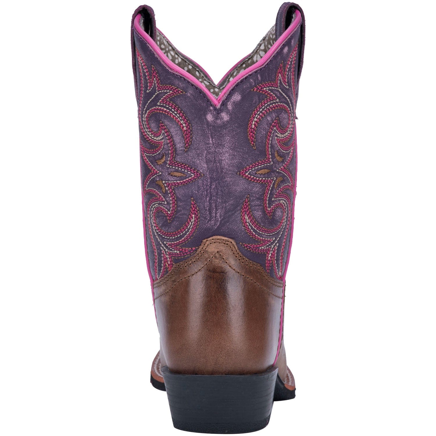 Dan Post Boots Dan Post Kids Majesty Brown/Purple Leather Cowboy Boots DPC2947
