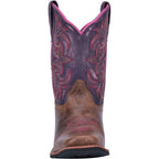 Dan Post Boots Dan Post Kids Majesty Brown/Purple Leather Cowboy Boots DPC2947