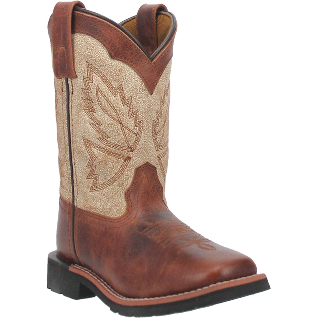 Dan Post Boots Dan Post Lil' Koufax Kids Tan Leather Cowboy Boots DPC2922